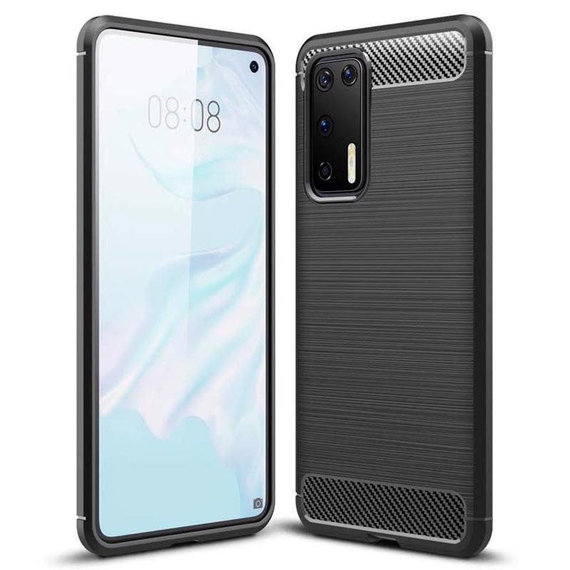 Carbon Case Back Cover (Huawei P40) black