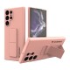 Wozinsky Kickstand Flexible Back Cover Case (Samsung Galaxy S22 Ultra) pink