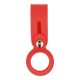 Silicone Slide Keychain Loop Case (Apple Airtag) red