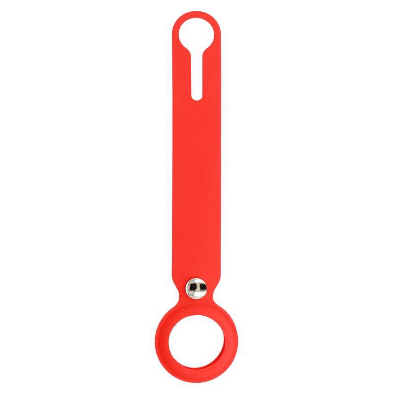 Silicone Slide Keychain Loop Case (Apple Airtag) red