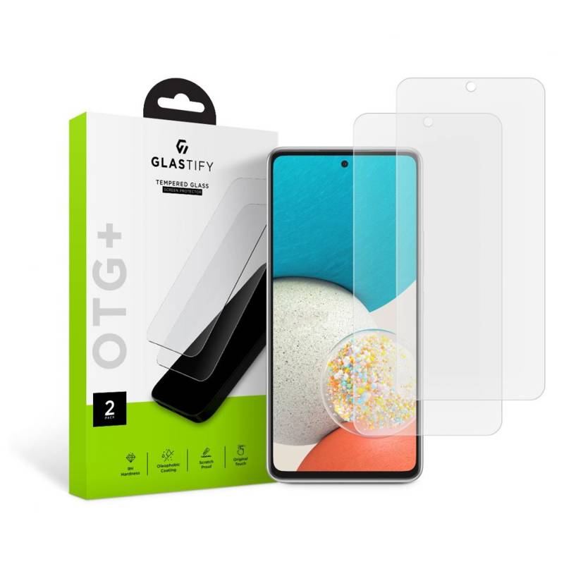 Glastify OTG+ 2-Pack Tempered Glass (Samsung Galaxy A53 5G) clear