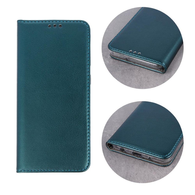 Smart Magnetic Leather Book Cover (Realme C35) green