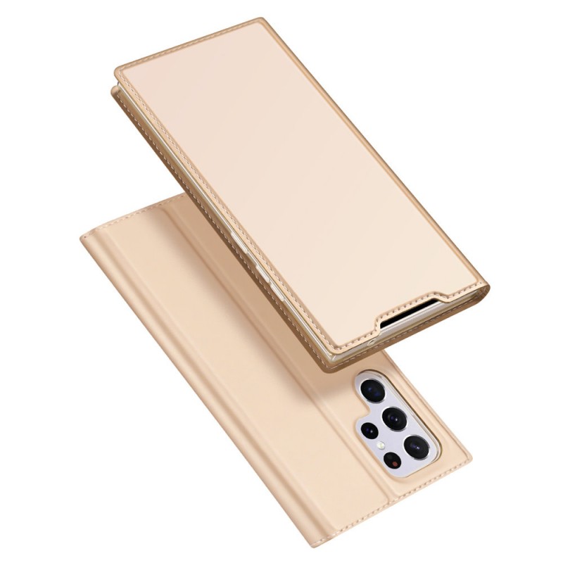 DUX DUCIS Skin Pro Book Cover (Samsung Galaxy S22 Ultra) gold