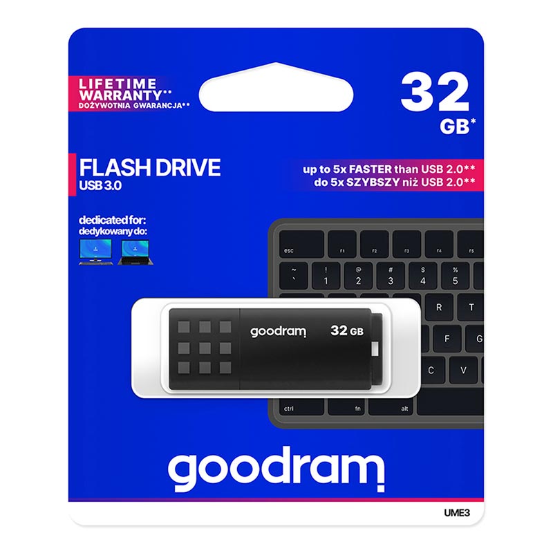 Goodram UME3 Pendrive 32GB USB 3.0 black