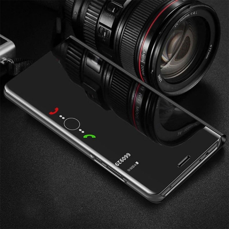 Clear View Case Book Cover (Huawei P40) black
