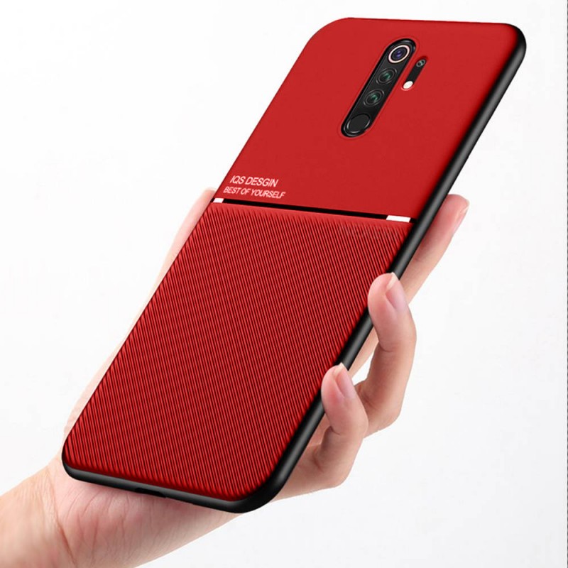 Nexeri Biznes Back Cover Case (Xiaomi Redmi Note 9S / 9 Pro) red