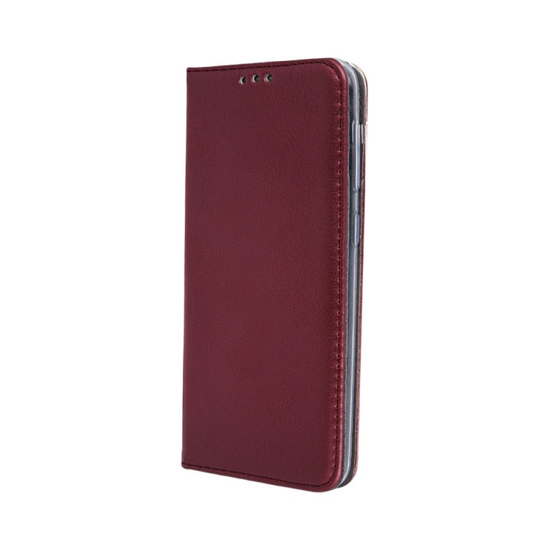 Smart Magnetic Leather Book Cover (Realme 8i) burgundy