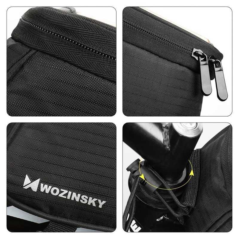 Wozinsky Bicycle Bag για σκελετό 6.5 inch 1.5L (WBB2BK)