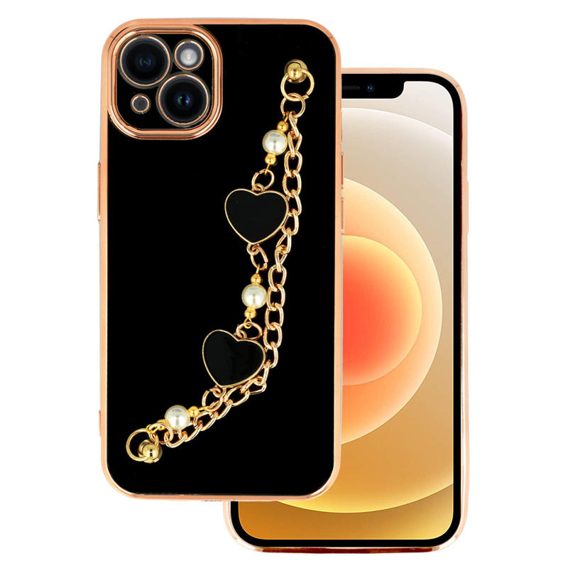 Lux Chain Series Back Cover Case (iPhone 13) design 3 black
