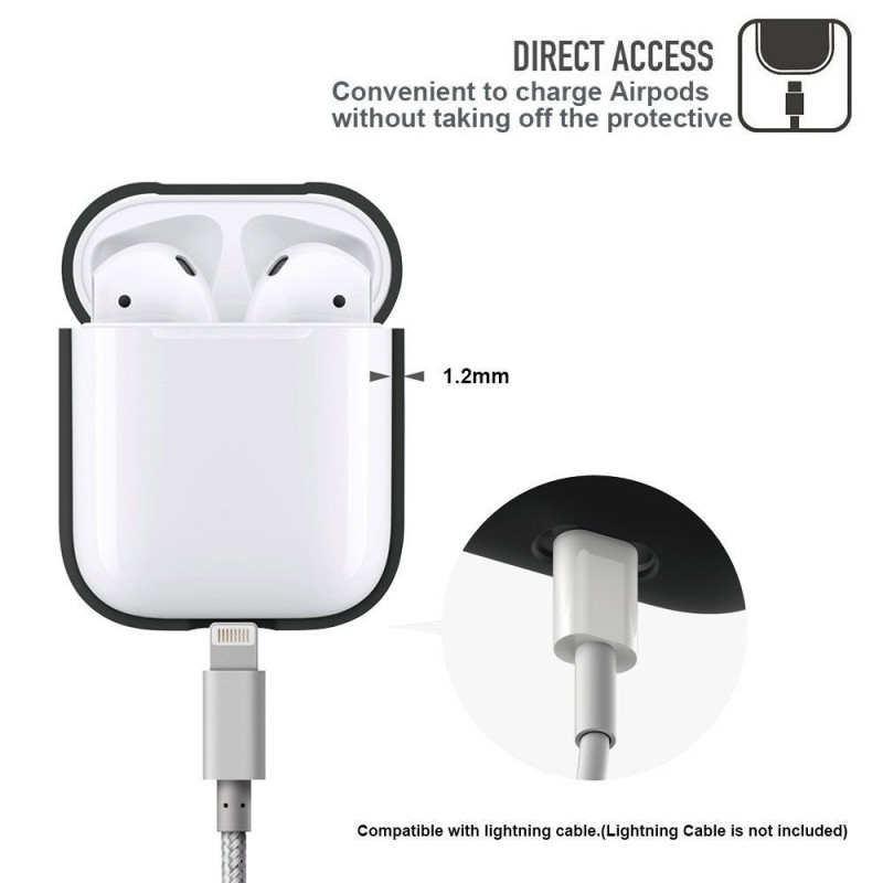 Tech-Protect IconSet Θήκη σιλικόνης with Strap (Apple AirPods) white