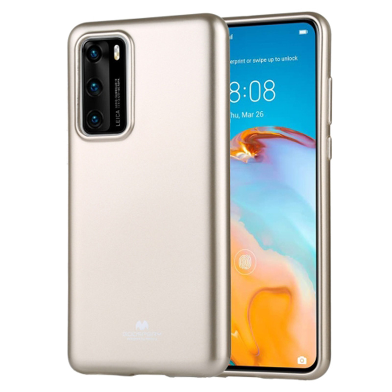 Goospery Jelly Case Back Cover (Huawei P40 Pro) gold