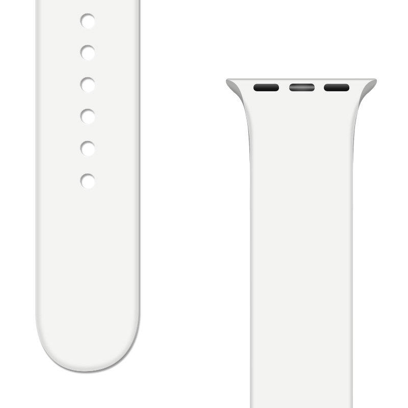 Silicone Λουράκι APS Band (Apple Watch All Models) (42/44/45/49mm) white