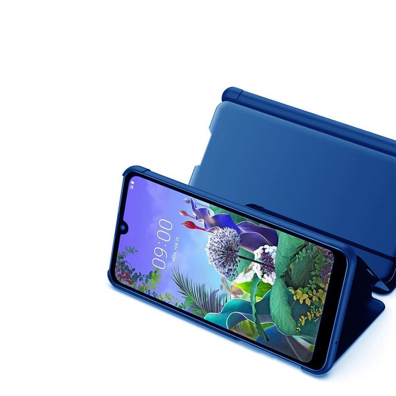 Clear View Case Book Cover (Samsung Galaxy A42 5G) blue