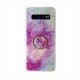 Marble Ring Case Back Cover (Samsung Galaxy S10) purple