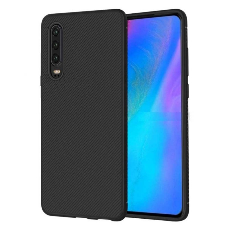 Twill Soft Case Back Cover (Huawei P30) black