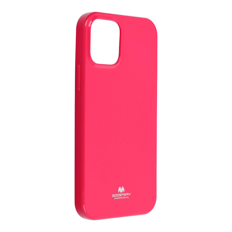 Goospery Jelly Case Back Cover (iPhone 12 / 12 Pro) hot-pink
