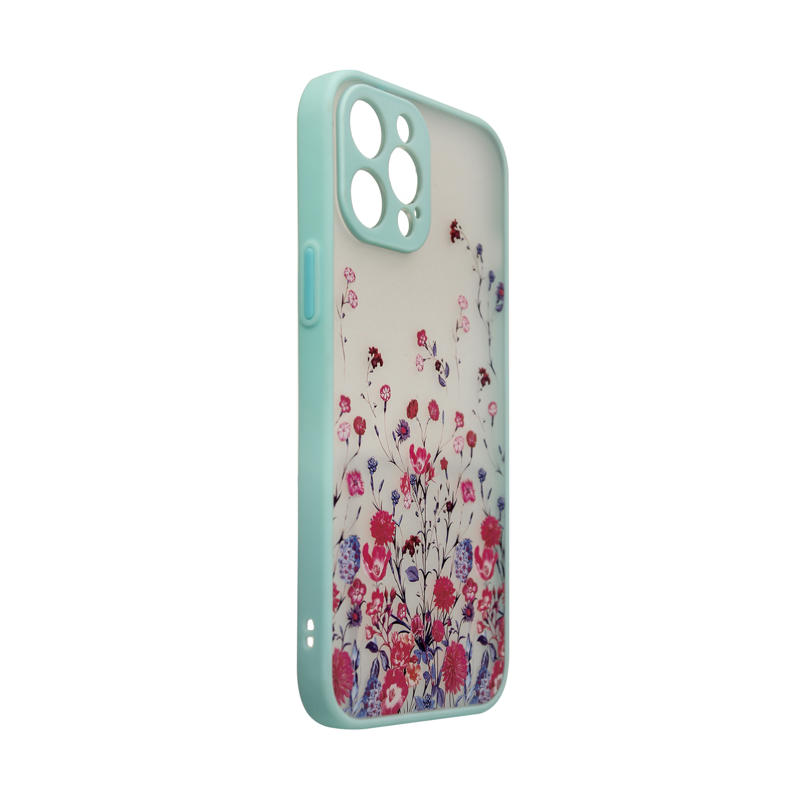Flower Trendy Case Back Cover (iPhone 13 Pro Max) blue