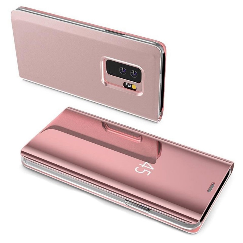 Clear View Case Book Cover (Samsung Galaxy A02S) rose gold