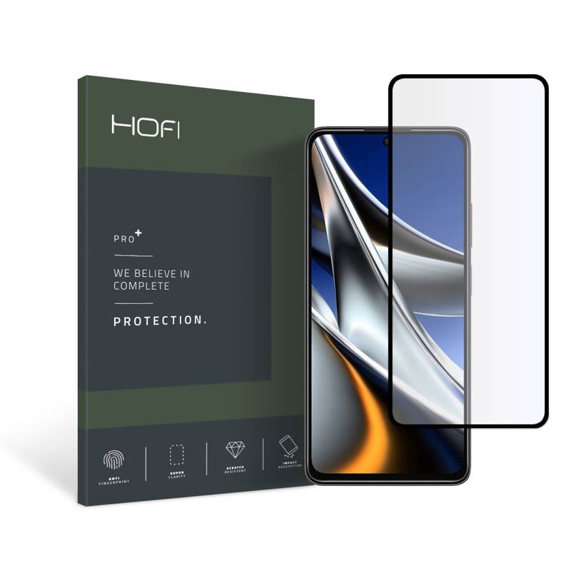 Hofi Tempered Glass Full Glue And Coveraged (Xiaomi Poco X4 Pro) black