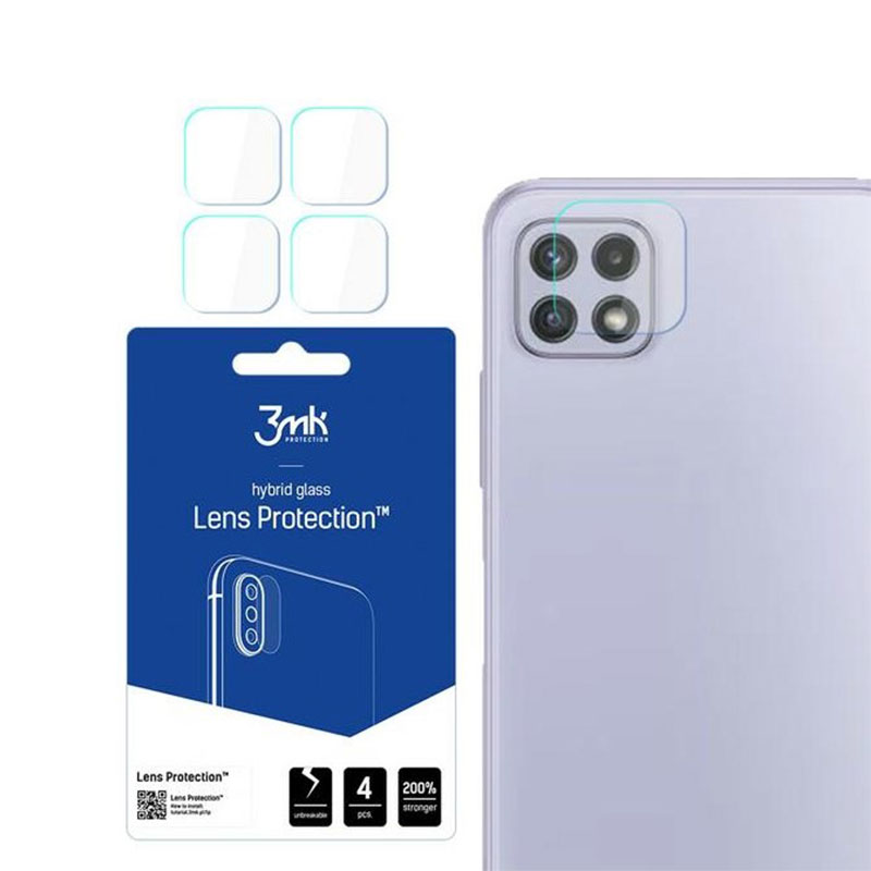 3MK Flexible Camera Lens Protector (Samsung Galaxy A22 4G) 4 pcs set
