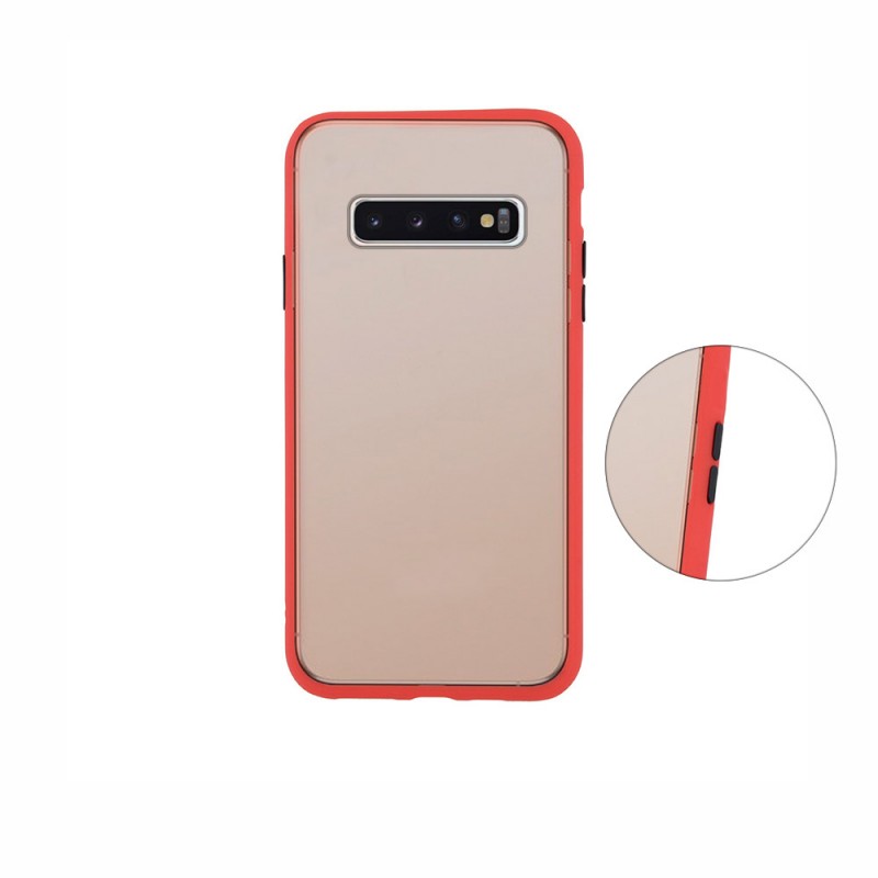 Colored Buttons Case Back Cover (Samsung Galaxy S10 Plus) red