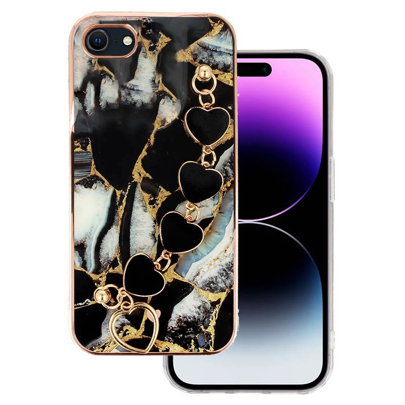 Lux Chain Series Back Cover Case (iPhone SE 2 / 8 / 7) design 1 black