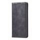 Magnet Fancy Wallet Case (Samsung Galaxy S22 Ultra) black
