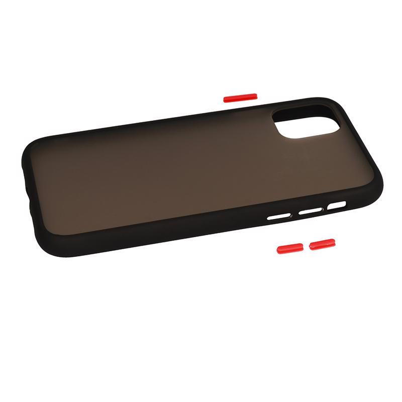 Vennus Colored Buttons Case Back Cover (Huawei P40 Pro) black