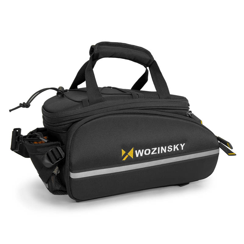Wozinsky roomy bike carrier bag 35L (rain cover included) (WBB19BK) black