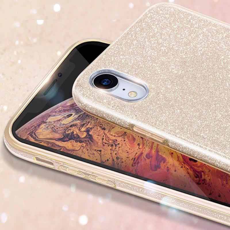 Glitter Shine Case Back Cover (Samsung Galaxy A22 4G) gold