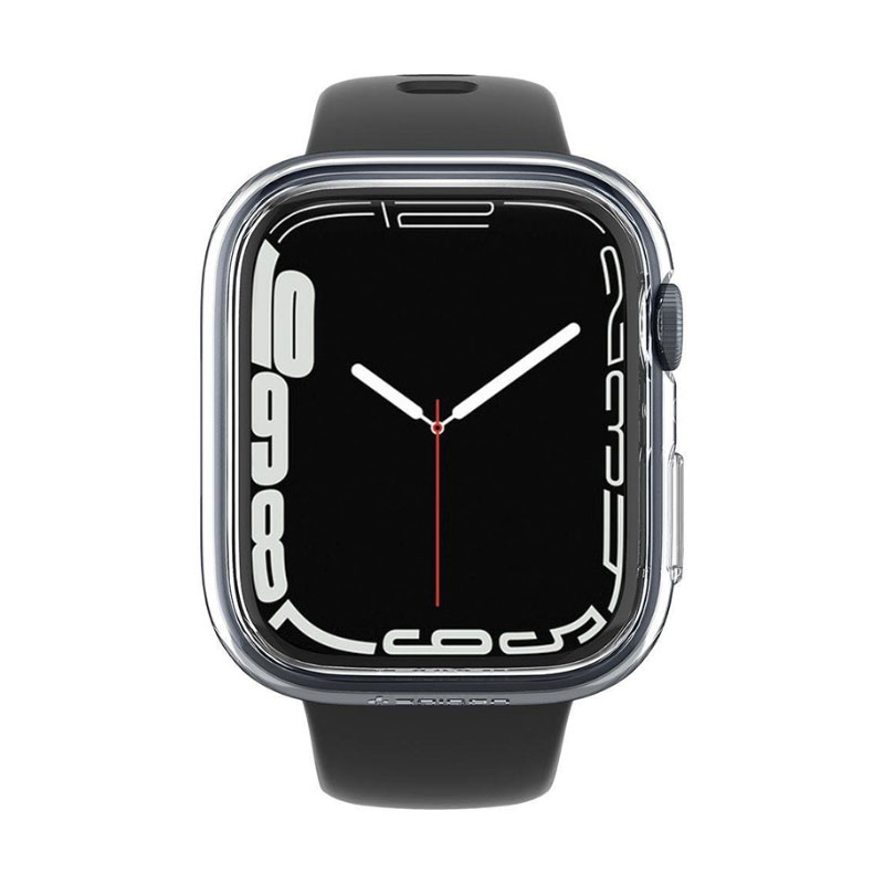 Spigen® Thin Fit™ ACS04179 Bezel Case (Apple Watch 7) (45mm) crystal clear