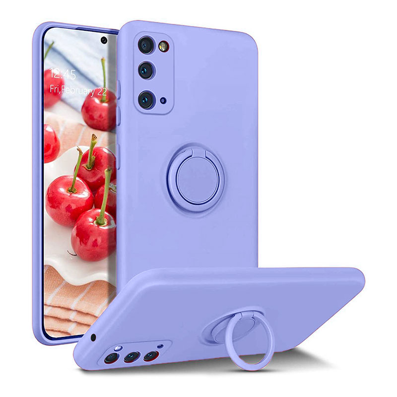 Finger Grip Case Back Cover (Samsung Galaxy A72) purple