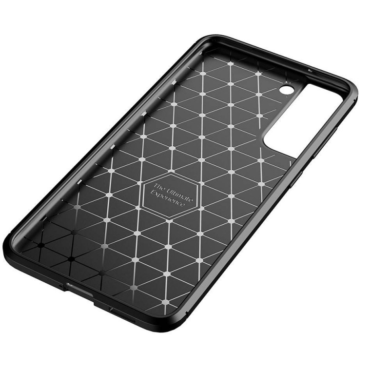 Carbon Fiber Case Back Cover (Samsung Galaxy S21 FE) black