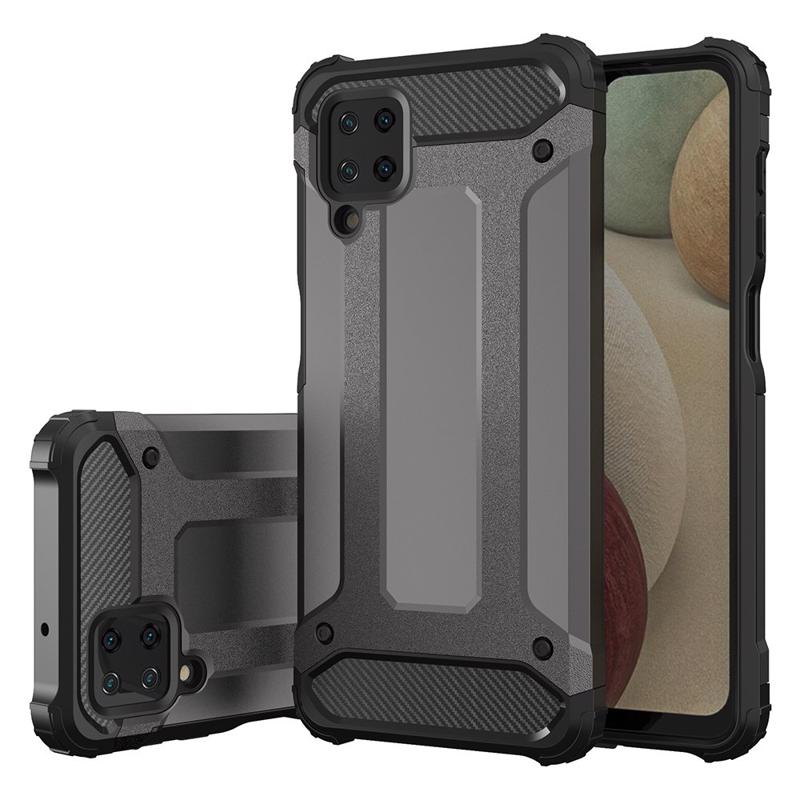 Hybrid Armor Case Rugged Cover (Samsung Galaxy A12/ M12) black