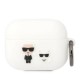 Karl Lagerfeld® Silicone Karl & Choupette Case (Apple AirPods Pro 1 / 2) white