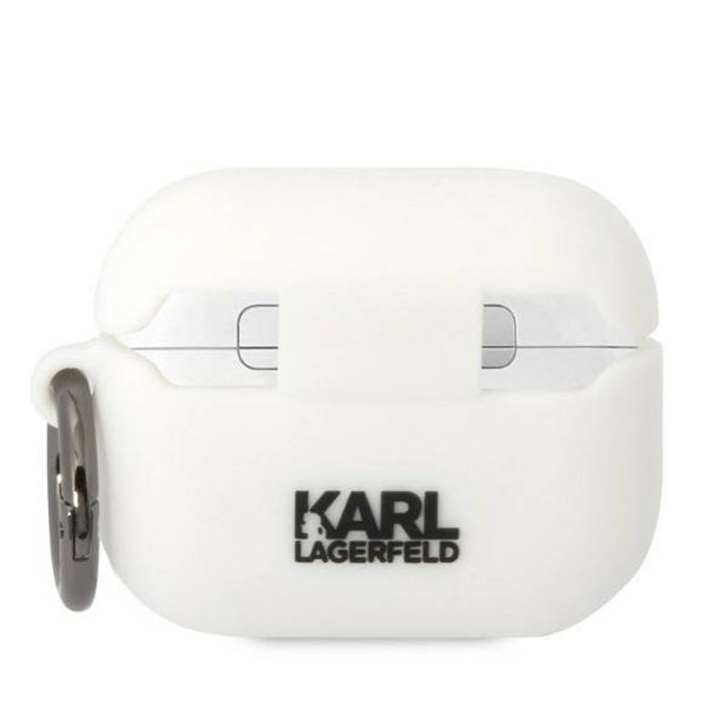 Karl Lagerfeld® Silicone Karl & Choupette Case (Apple AirPods Pro 1 / 2) white