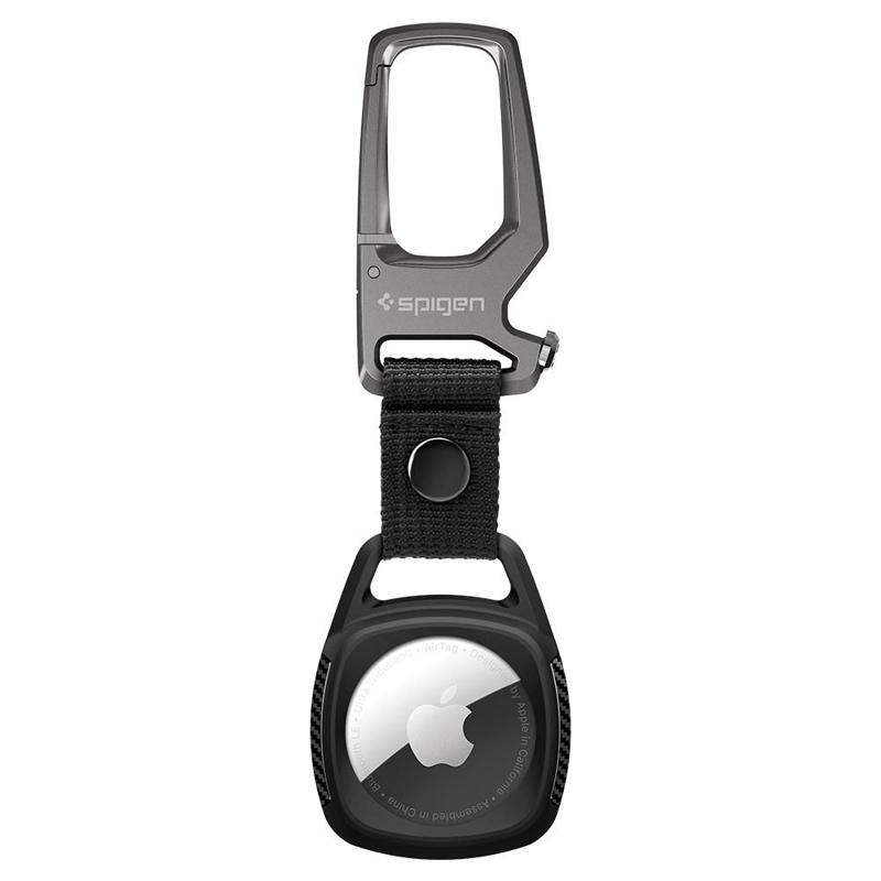 Spigen® Rugged Armor™ Key Ring Case (Apple AirTag) matte black