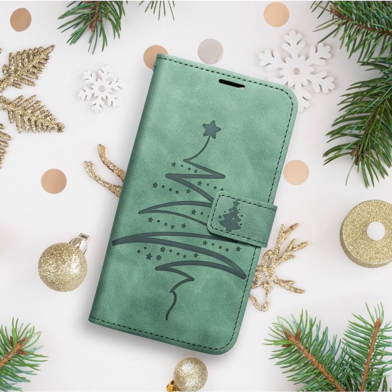 Christmas Mezzo Book Cover (iPhone 12 / 12 Pro) tree-green