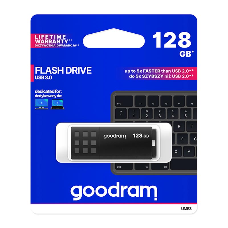 Goodram UME3 Pendrive 128GB USB 3.0 black