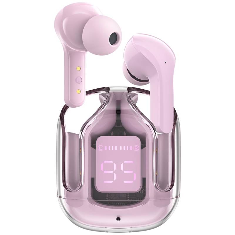 Acefast T6 Ακουστικά Bluetooth Transparent (pink lotus)