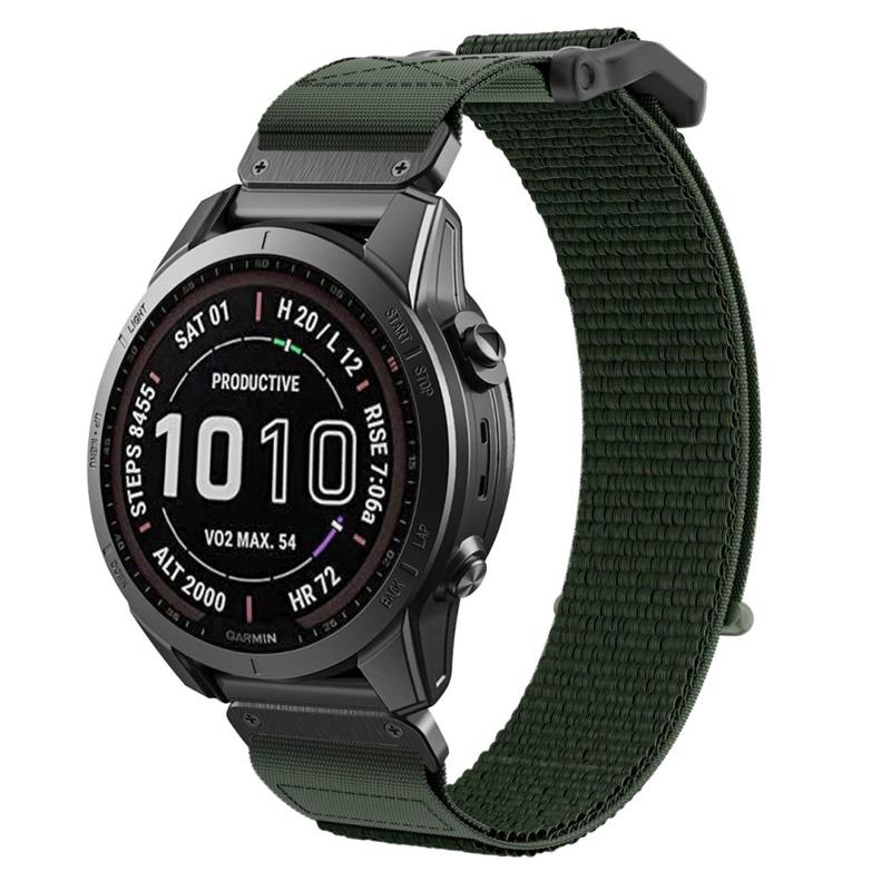 Tech-Protect Scout Nylon Λουράκι (Garmin Fenix 5 / 6 / 6 Pro / 7) military green