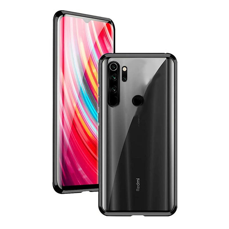 Wozinsky Magnetic 360 Case Front and Back Glass (Xiaomi Redmi Note 8T) black-clear