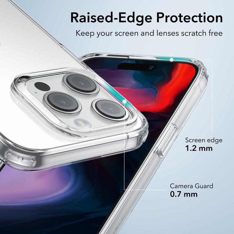 ESR Project Zero Silicone Back Cover Case (iPhone 15 Pro Max) clear