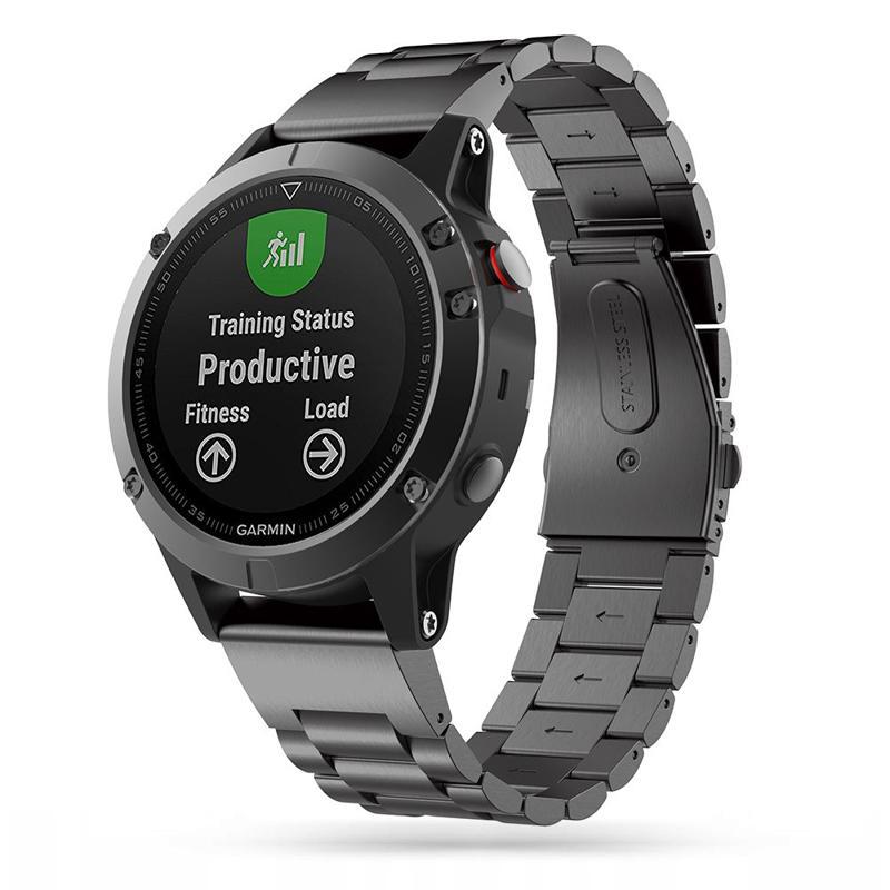 Tech-Protect Stainless Bracelet Λουράκι (Garmin Fenix 5 / 6 / 6 Pro / 7) black