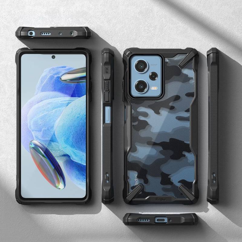 Ringke Fusion-X Camo Back Case (Xiaomi Poco X5 Pro 5G / Redmi Note 12 Pro 5G) camo-black