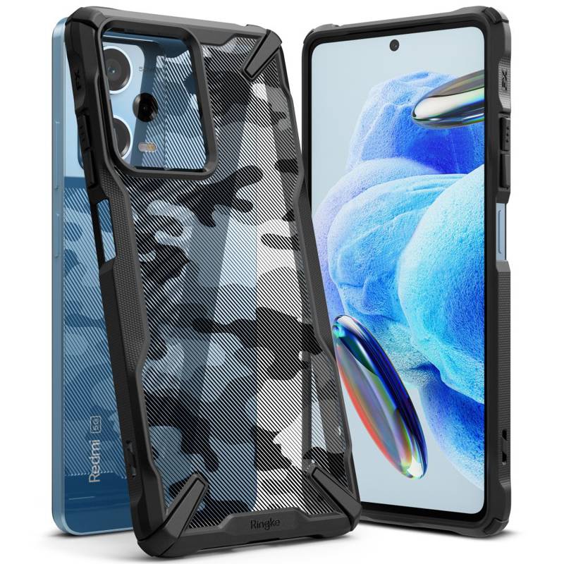 Ringke Fusion-X Camo Back Case (Xiaomi Poco X5 Pro 5G / Redmi Note 12 Pro 5G) camo-black