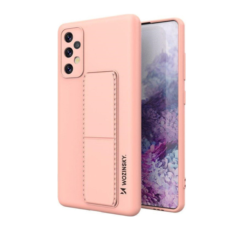 Wozinsky Kickstand Flexible Back Cover Case (Samsung Galaxy A32 4G) pink