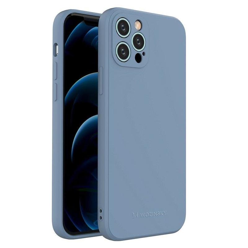 Wozinsky Color Silicone Back Cover Case (iPhone 13 Pro) blue