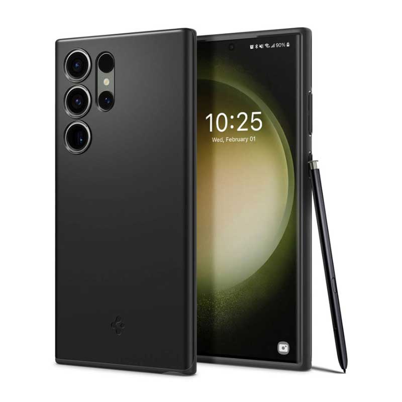 Spigen® Thin Fit™ ACS05609 Case (Samsung Galaxy S23 Ultra) black