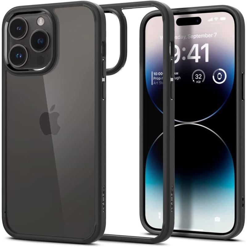 Spigen® Ultra Hybrid™ ACS04817 Case (iPhone 14 Pro Max) matte black